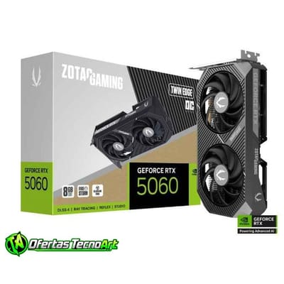 Placa de Vídeo ZOTAC RTX 5060 8GB Twin Edge OC GDDR7