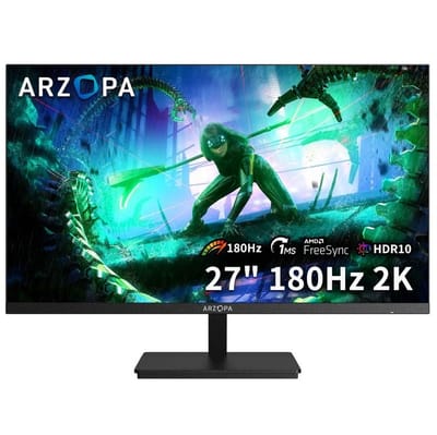 Monitor Gamer ARZOPA M1RC 27" 2K QHD 180Hz IPS