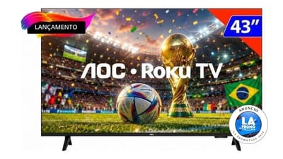 TV Smart 43 Polegadas AOC Roku HD Wi-Fi