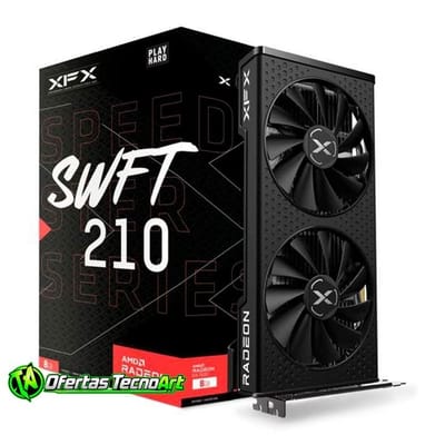 Placa de Vídeo XFX Radeon RX 7600 Speedster SWFT210 8GB