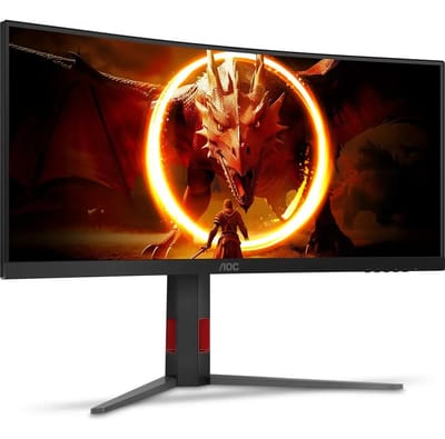 Monitor Gamer Curvo AOC AGON QUAD 34 Ultrawide WQHD 180Hz