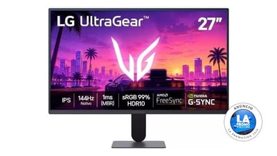 Monitor Gamer LG UltraGear 27" IPS 144Hz Full HD
