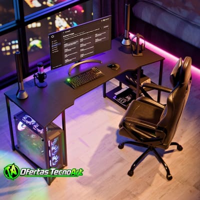 Escrivaninha Gamer APEX 160cm com Nicho para CPU
