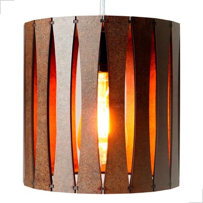 Luminária de Teto Pendente Lustre Madeira MDF