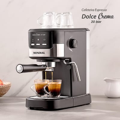 Cafeteira Espresso Mondial Dolce Crema 20 Bar 220V