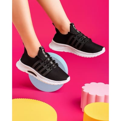 Tênis Esportivo Feminino Academia e Caminhada