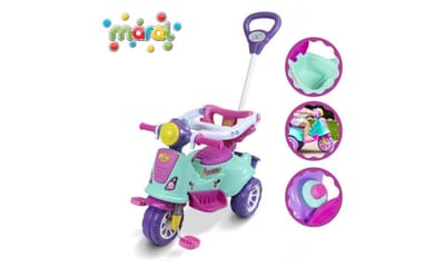 Carrinho de Passeio Triciclo Avespa Motoca Infantil