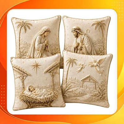 Capa de Almofadas Decorativas 45x45 Estampas Natalinas