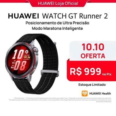 Smartwatch HUAWEI WATCH GT Runner 2 com ECG e GPS