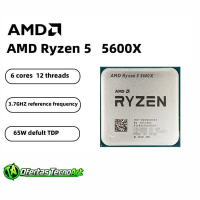 Processador AMD Ryzen 5 5600X 6-Core 12-Threads AM4 Novo