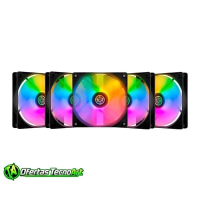 Kit 5 Ventoinhas TGT Striker Rainbow 120mm