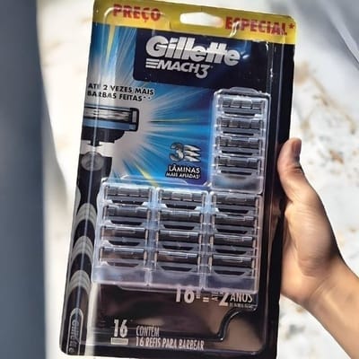 Refil Gillette Mach3 16 Unidades