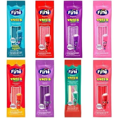 Kit Balas Fini Tubes Sabores Variados 15g