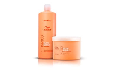 Kit Shampoo 1L e Máscara 500g Nutri Enrich Wella