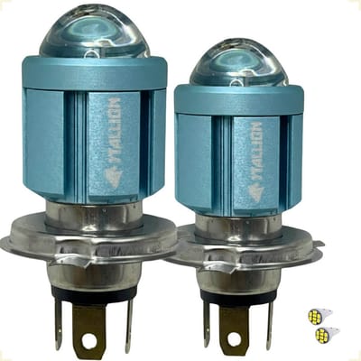 Kit Lâmpada Farol Led H4 Stallion 6500k Super Branca 12V
