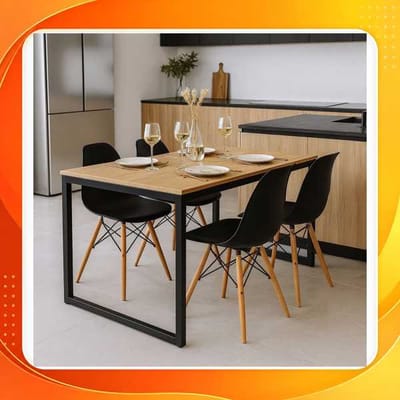 Kit Mesa de Jantar com 4 Cadeiras Eames