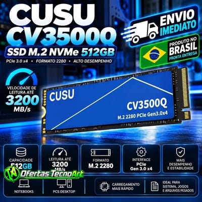 SSD M.2 NVMe CUSU 512GB 3200MB/s PCIe 3.0