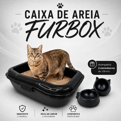 Caixa de Areia para Gato Furba Furbox Grande