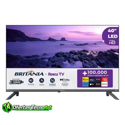 Smart TV 40 Britânia B40CRA Full HD Wi-Fi
