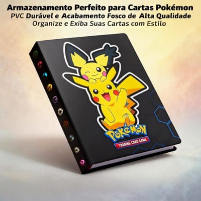 Álbum para Cards Pokémon TCG 240 Cartas