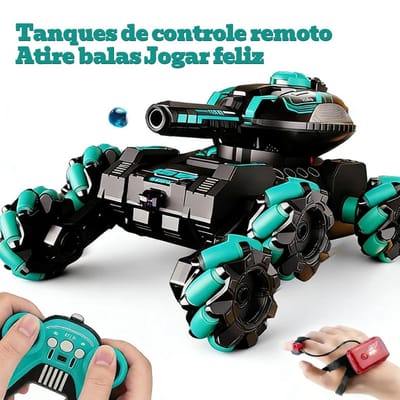 Carro Controle Remoto 360° Stunt RC com Gestos e Tiro