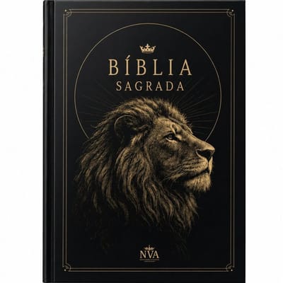 Bíblia Sagrada NVA Palavras de Jesus em Vermelho Leão de Judá