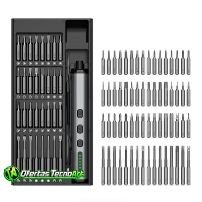 Kit Chave Elétrica Multifunção 68 em 1 Torx Fenda