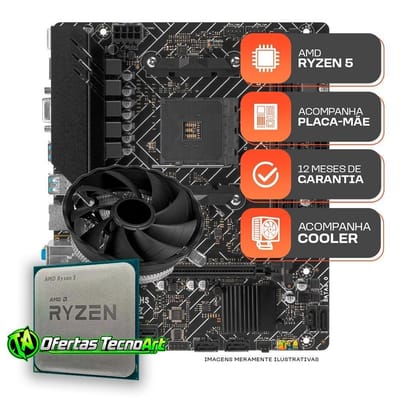 Kit Upgrade Gamer AMD Ryzen 5 3400G + A520M