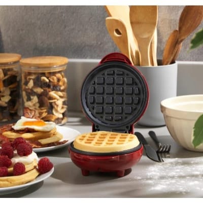 Mini Máquina de Waffles Elétrica Portátil 110V-220V