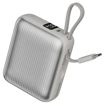 Poder Bateria Portátil 10000mAh 35W com Cabo Tipo-C