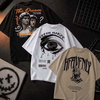 Kit 3 Camisetas Masculina Moda Streetwear
