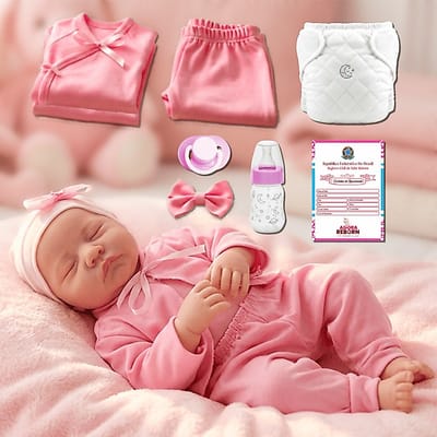 Bebê Reborn Boneca Realista 100% Siliconada