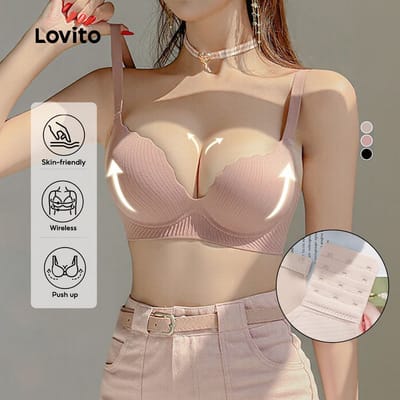Sutiã Lovito Sem Costura Push Up Sem Fio