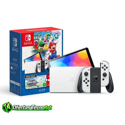 Nintendo Switch OLED Bundle Mario Bros. Wonder + NSO 3 Meses