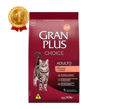 Ração GranPlus Choice Gatos Adultos 10,1kg