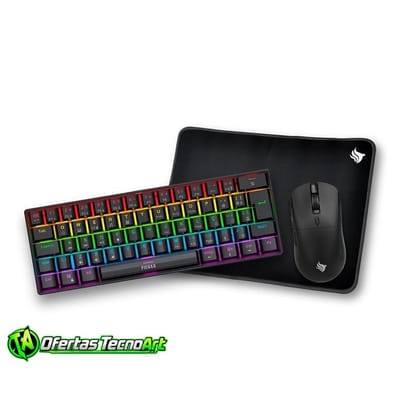 Combo Gamer Pichau Netuno Light Teclado, Mouse e Mousepad