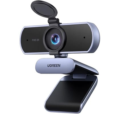 Webcam 2K UGREEN com Microfone Antirruído