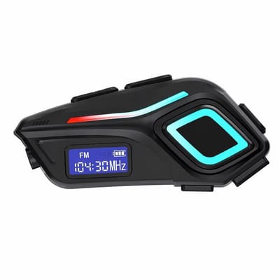 Headset Bluetooth Moto Capacete K08 Som Estéreo FM