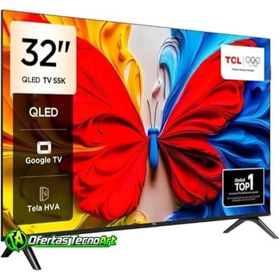 Smart TV 32 FHD TCL QLED Dolby Audio Google TV