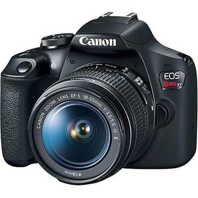 Câmera EOS T7+ com Lente EF-S 18-55