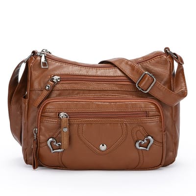 Bolsa Feminina Tiracolo Grande com Vários Compartimentos