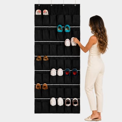 Organizador Sapateira Vertical Atrás da Porta 16 a 24 Bolsos