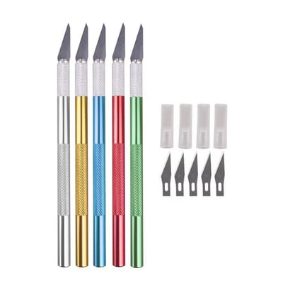 Estilete Bisturi Precisão 6 Lâminas Artesanato