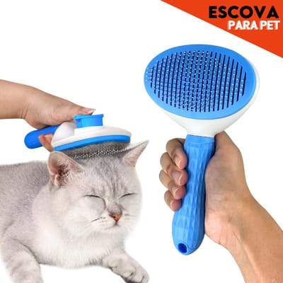 Escova Anti-Pelo para Gatos e Cães