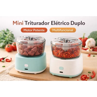 Mini processador de alimentos elétrico 350ml