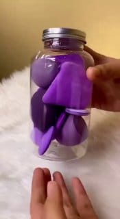 Conjunto De Esponja De Maquiagem De 14 Peças Com Caixa De Armazenamento , Beleza Macia Impecável