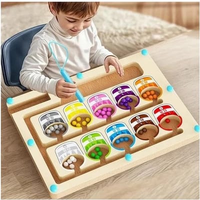Brinquedo Educativo Labirinto Montessori Jogo Cores Infantil