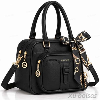 Bolsa Feminina com Lencinho Alça Lateral Transversal
