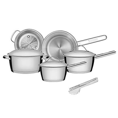 Jogo de Panelas Tramontina Allegra 5 Peças Aço Inox
