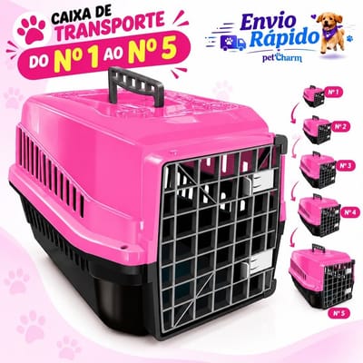 Caixa Transportadora Pet Tamanhos 1 ao 5